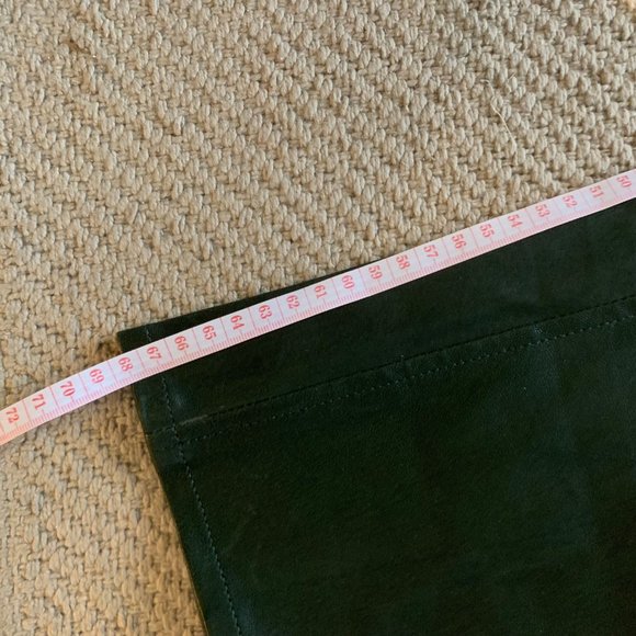 Rag & Bone Leather Pants In Leaf Green Size 26 - Picture 11 of 12